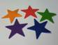 5" Stars made with Yoga Mat Material