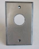 Single Gang Key Switch Access Control Plate
